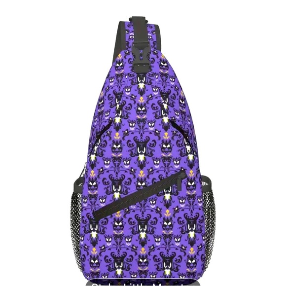 Disney Handbags - Disney haunted mansion All Over Print Face Slingbag​